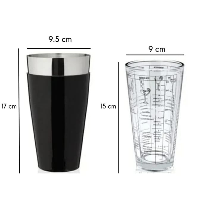 PC Boston Shaker 450ml with SS Vinyl Coated Tumbler — view 2