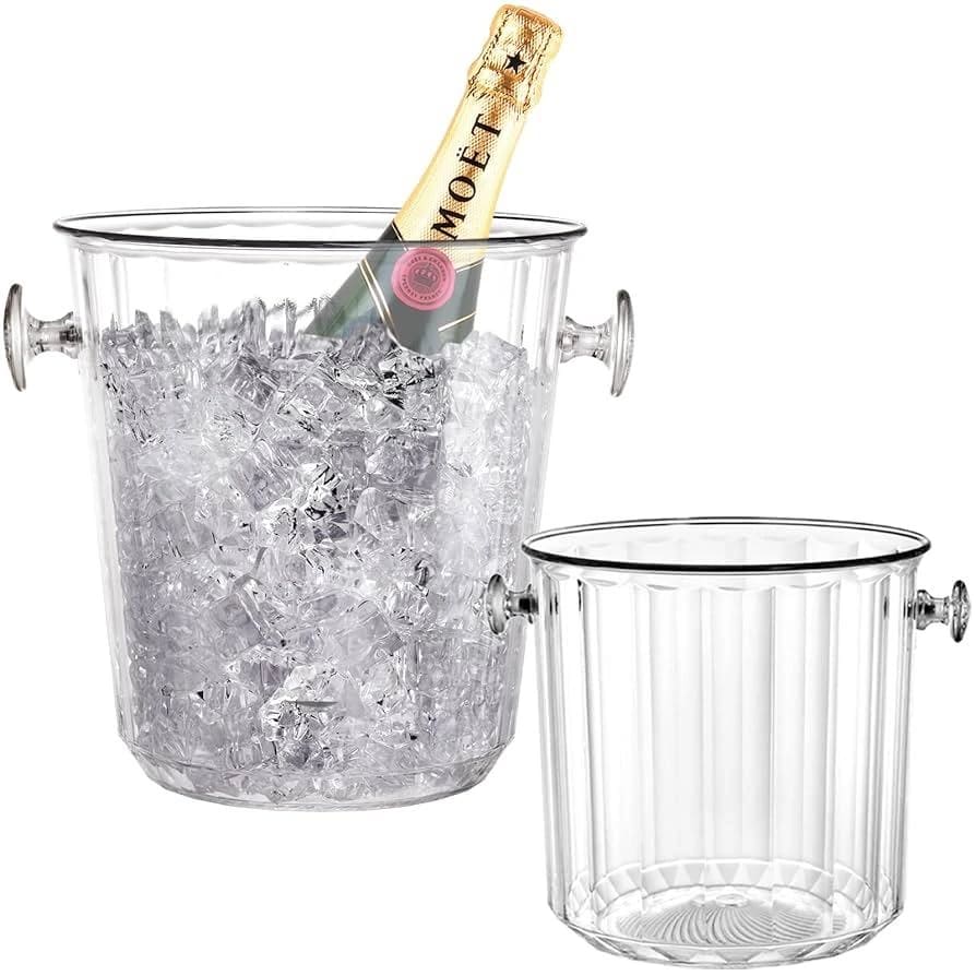 PC Heavy Cylindrical Shaped Ice Bucket — view 3