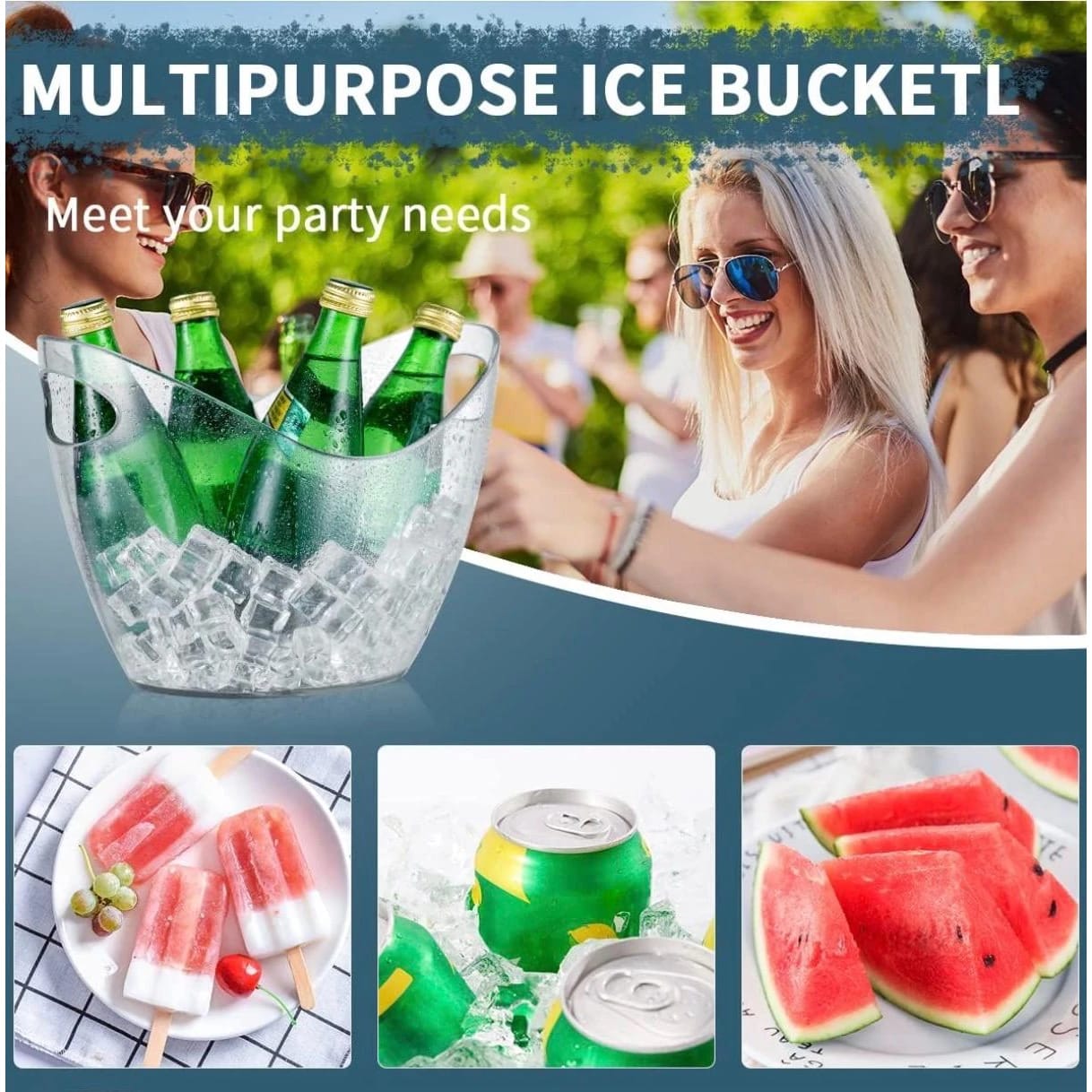 PC Heavy U-Shaped Wine Bucket — view 4