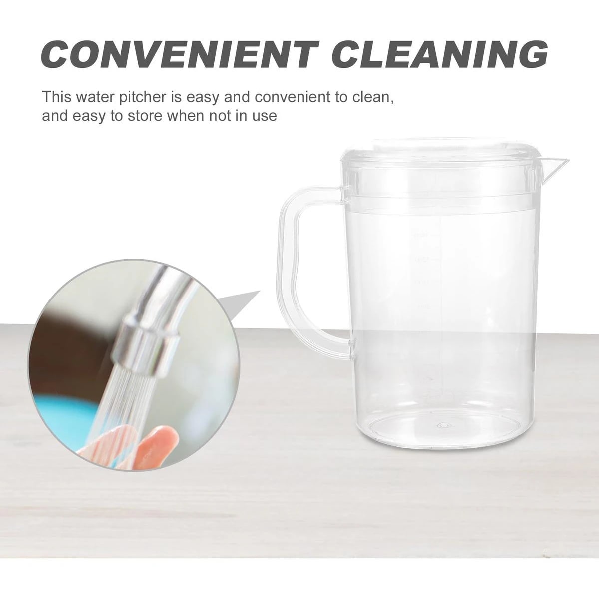 PC Water Jug with Lid - 1800ml | Single pc Box Packing — view 4