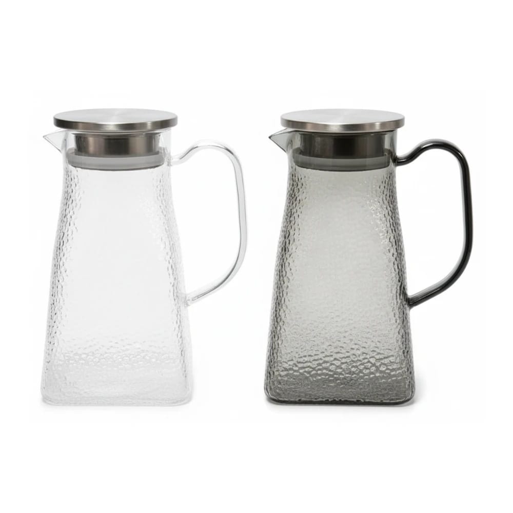VAMA Square PC Jug with SS Lid - 1500ml | Dual Pour Design (Wide Flow & Strainer) | Single pc Box Packing — view 8