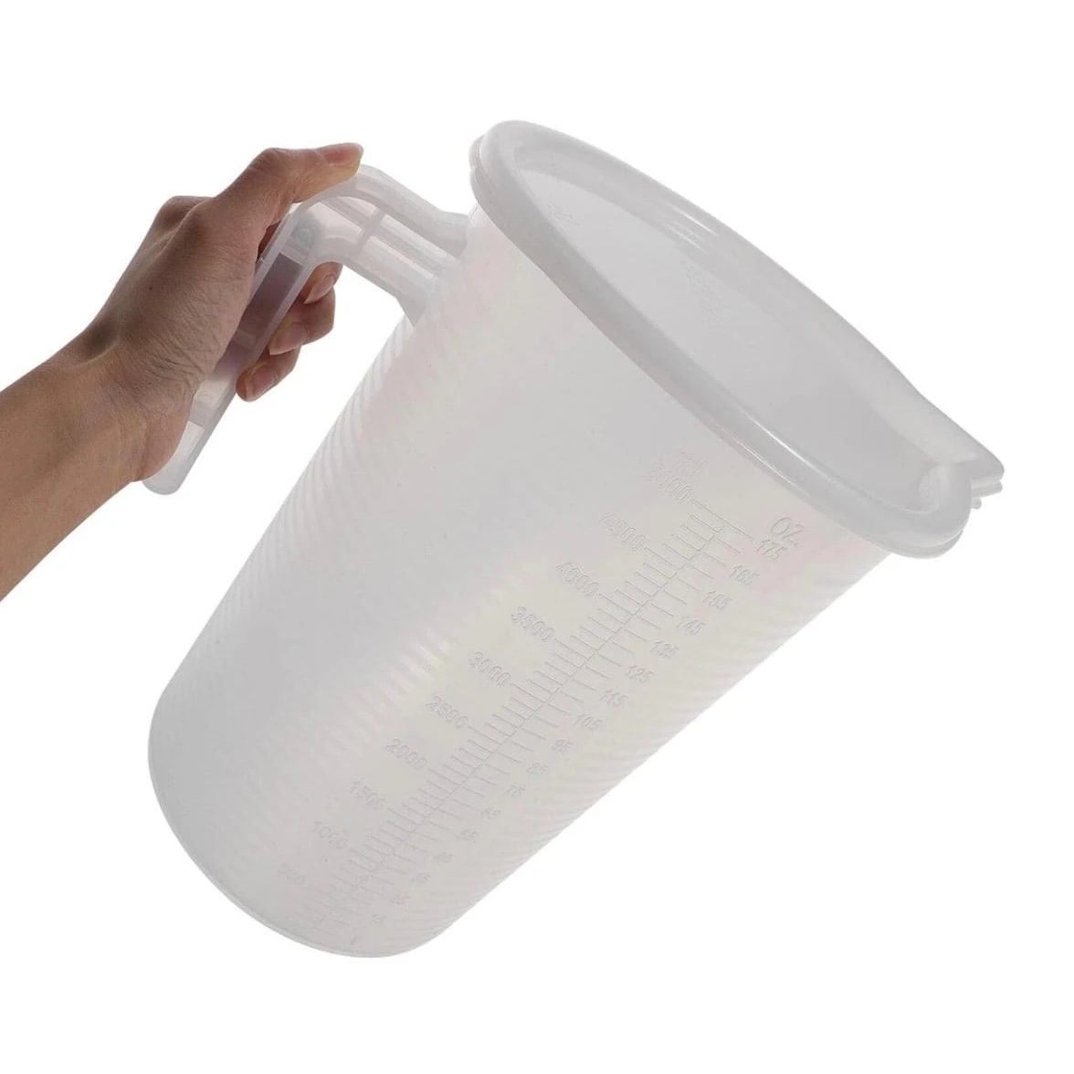 Virgin Plastic Jugs with Measurements + Lid — view 8