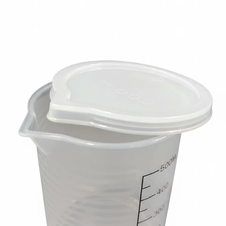 Virgin Plastic Jugs with Measurements + Lid — view 5