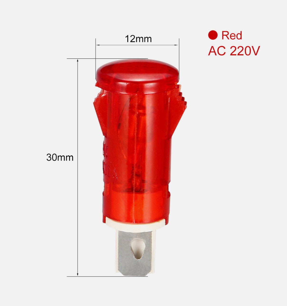 Spares for Bain Marie + Soup Pot + Electric Pizza Oven HS1S/2S & 1/2AMS + Griddle Tawa Plate + Electric Popcorn Machine + Pop-Up Toaster Heavy + Conveyor Toaster + Griller + Deep Fryer - Red LED Indicator Light — view 3