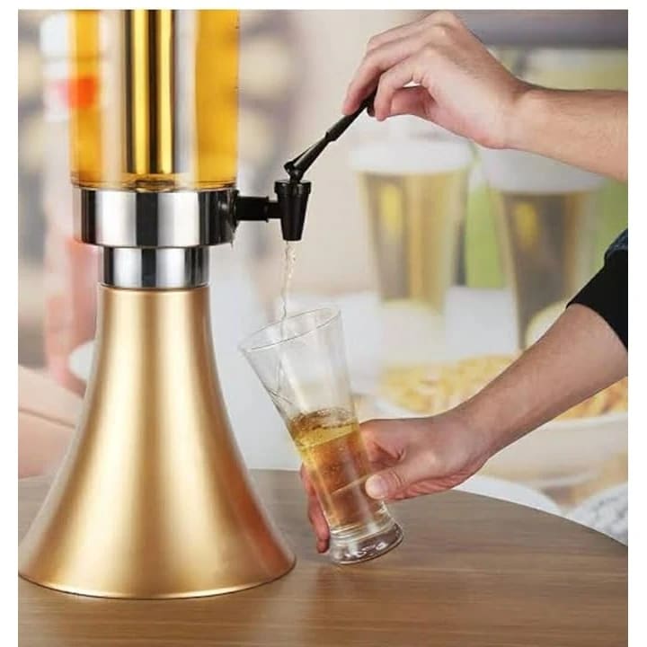 Beer Tower with SS Gel Based Ice Tube & LED Lights - 3L — view 3