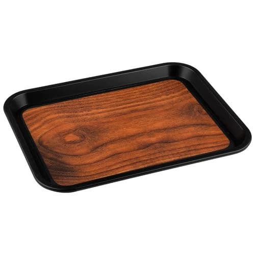 Anti Skid Tray - Heavy | Rectangle | Wooden Finish with Side Ears — view 7