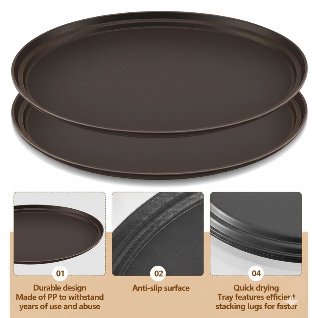Anti Skid Tray - Premium | Oval | 25" — view 6