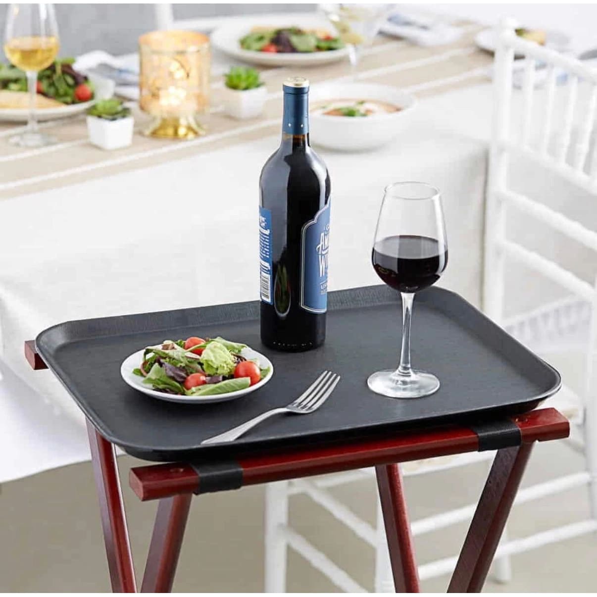 Anti Skid Tray - Regular | Rectangle | Black | 12 x 16" — view 6