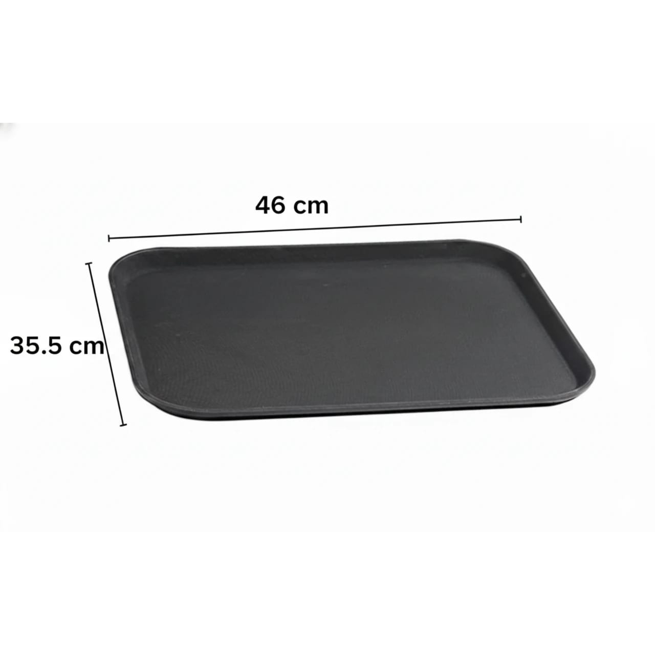 Anti Skid Tray - Regular | Rectangle | Black | 14 x 18" — view 2