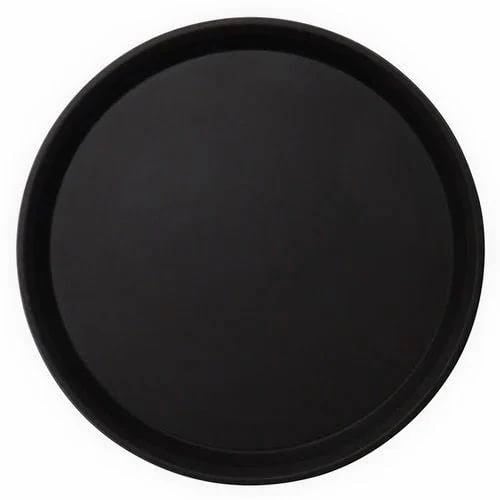 Anti Skid Tray - Regular | Round| Black | 16"