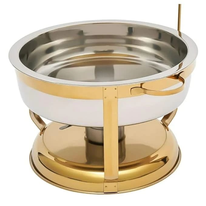 Chafing Dish Round Golden with Gel Based Heating - Hanging Model (1 GN Pan of 65mm) — view 5
