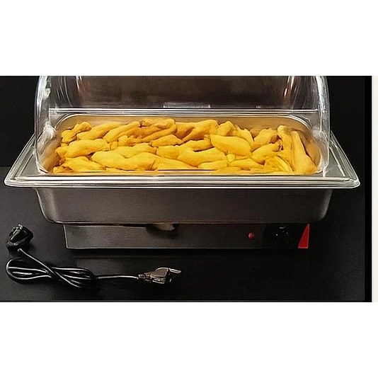 Electric Chafing Dish - Rectangle with PC Roll Top Lid — view 3
