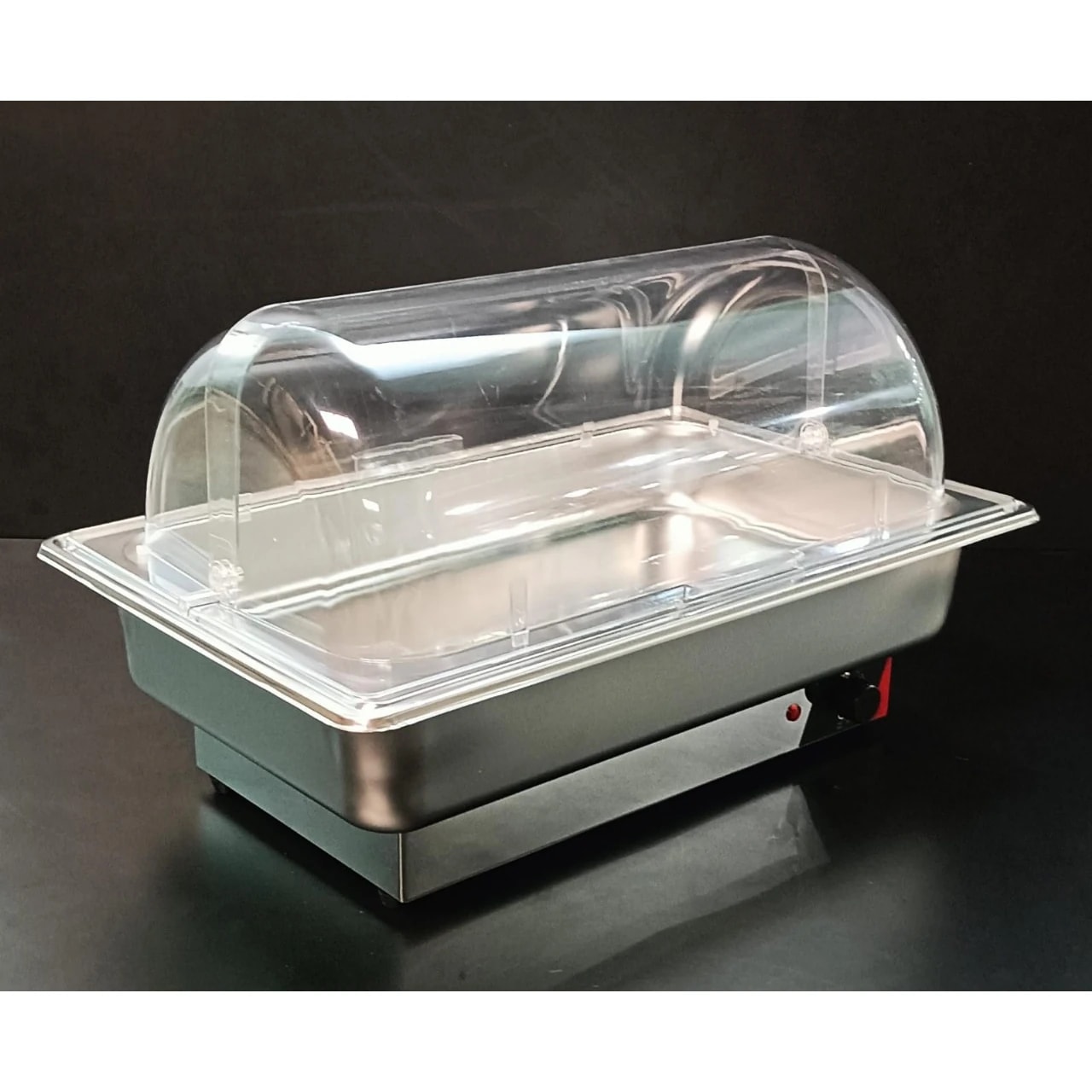 Electric Chafing Dish - Rectangle with PC Roll Top Lid — view 5