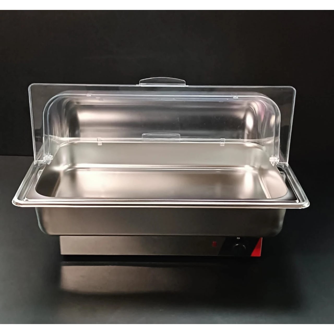 Electric Chafing Dish - Rectangle with PC Roll Top Lid — view 6
