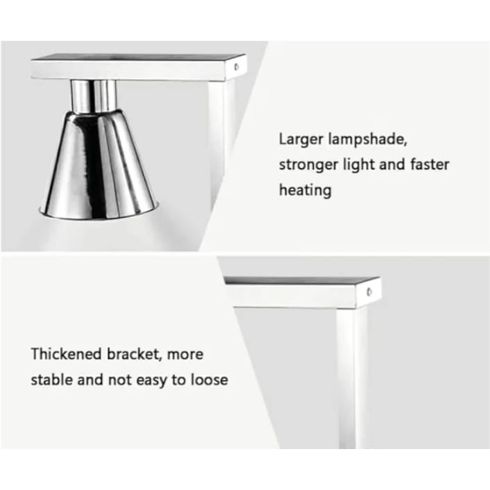 Electric Food Lamp Warmer - Single Head | Top + Bottom Heating — view 6
