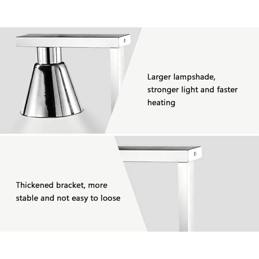 Electric Food Lamp Warmer - Single Head | Top + Bottom Heating — view 6