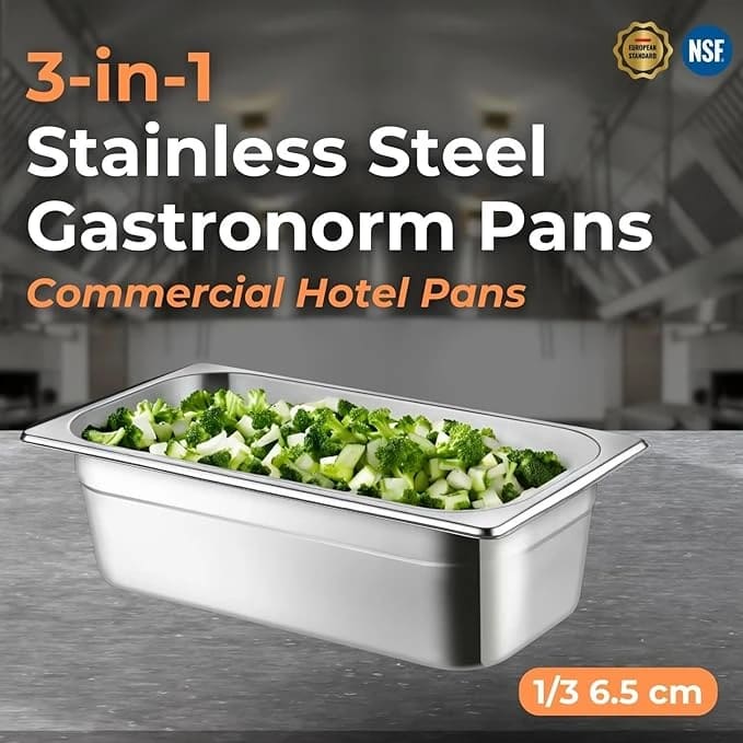 VAMA PC GN Pan 1/3 with NSF Certified Laser Logo — view 4