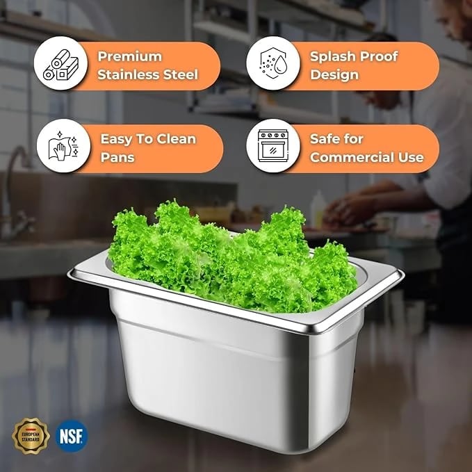 VAMA PC GN Pan 1/9 with NSF Certified Laser Logo — view 5
