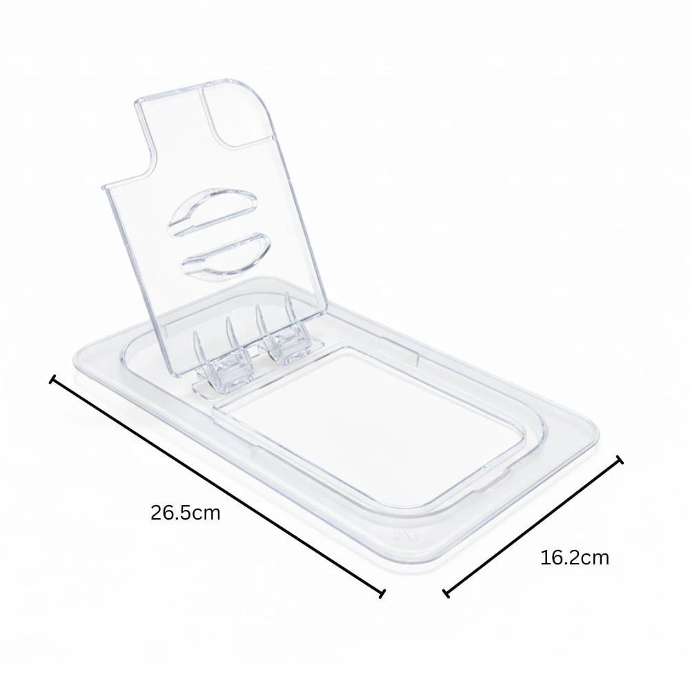 VAMA PC Flip Lid (Half Open + Half Close) for PC GN Pan with NSF Certified Laser Logo — view 2