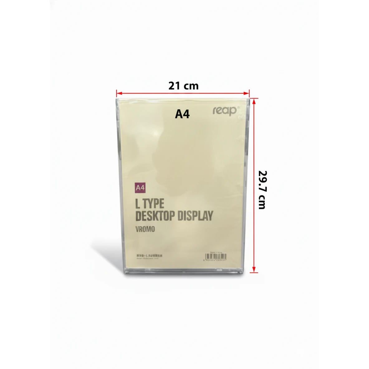 Acrylic L-Shaped Foldable Menu Display Stand — view 2