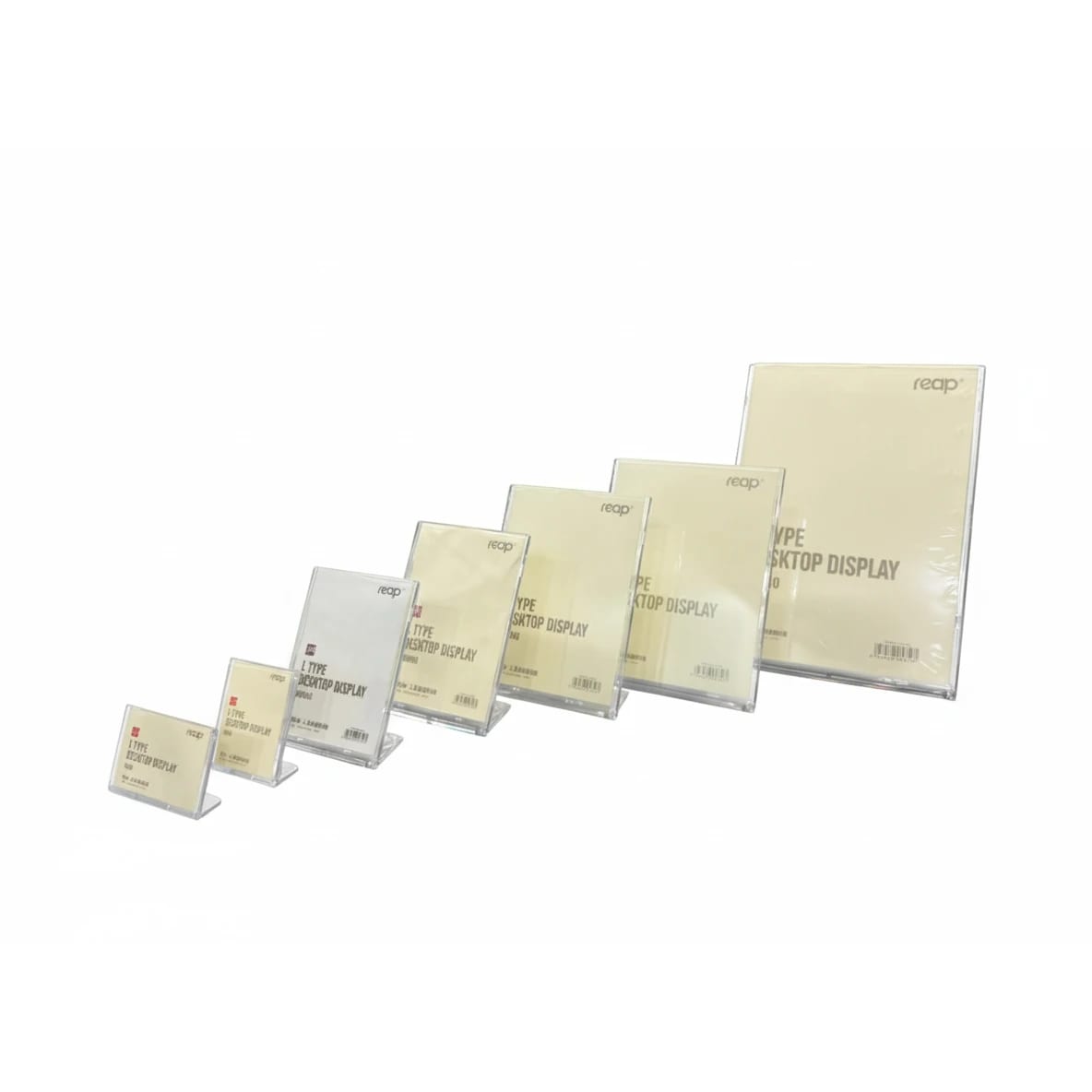Acrylic L-Shaped Foldable Menu Display Stand — view 7