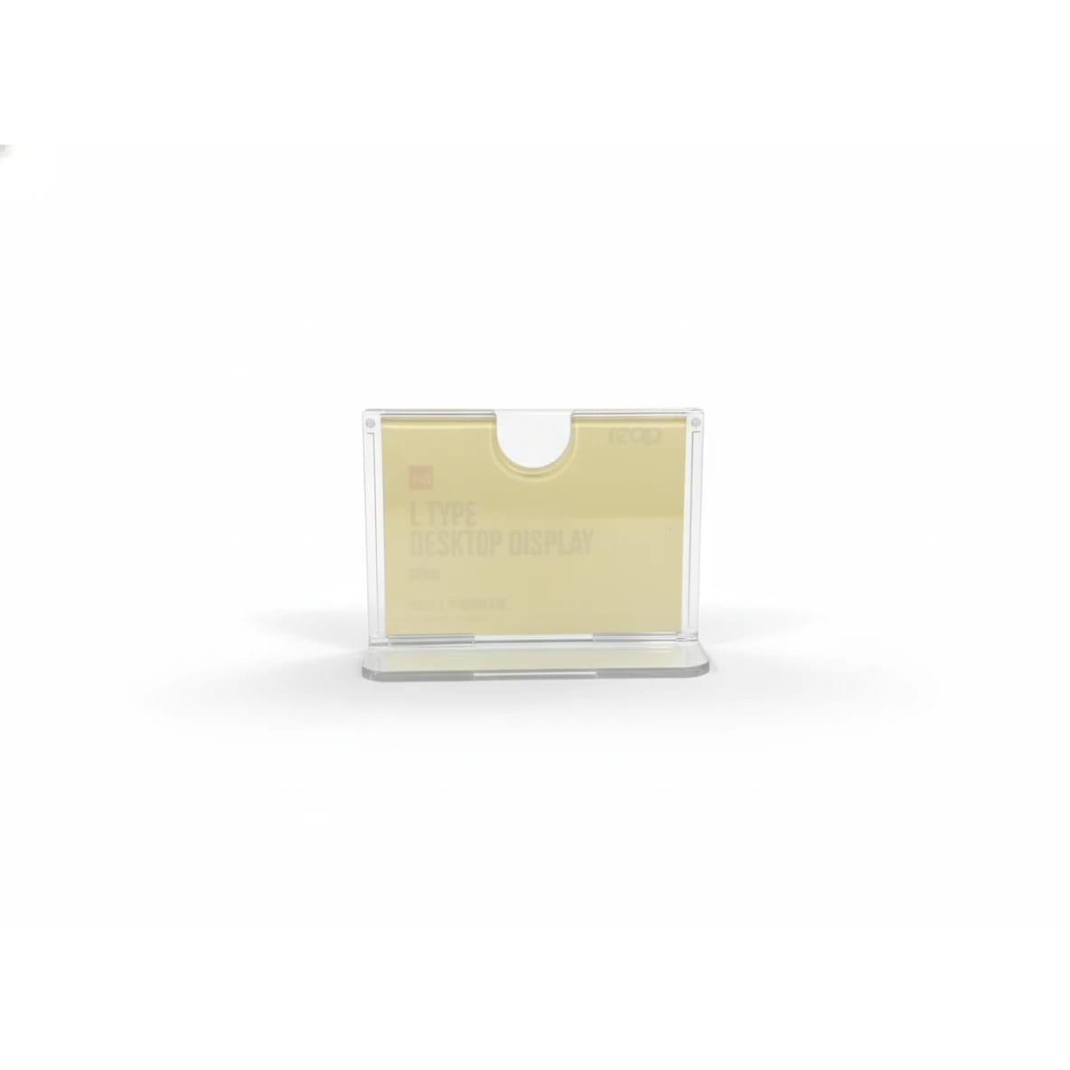 Acrylic L-Shaped Menu Display Stand — view 5