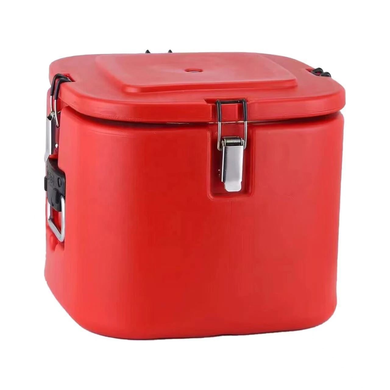 Plastic Insulation Barrel Hot/Cold - Square | Without Tap | Red | 10L — view 8