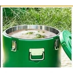 Plastic Insulation Barrel Hot/Cold - Round | Without Tap | Green — view 3