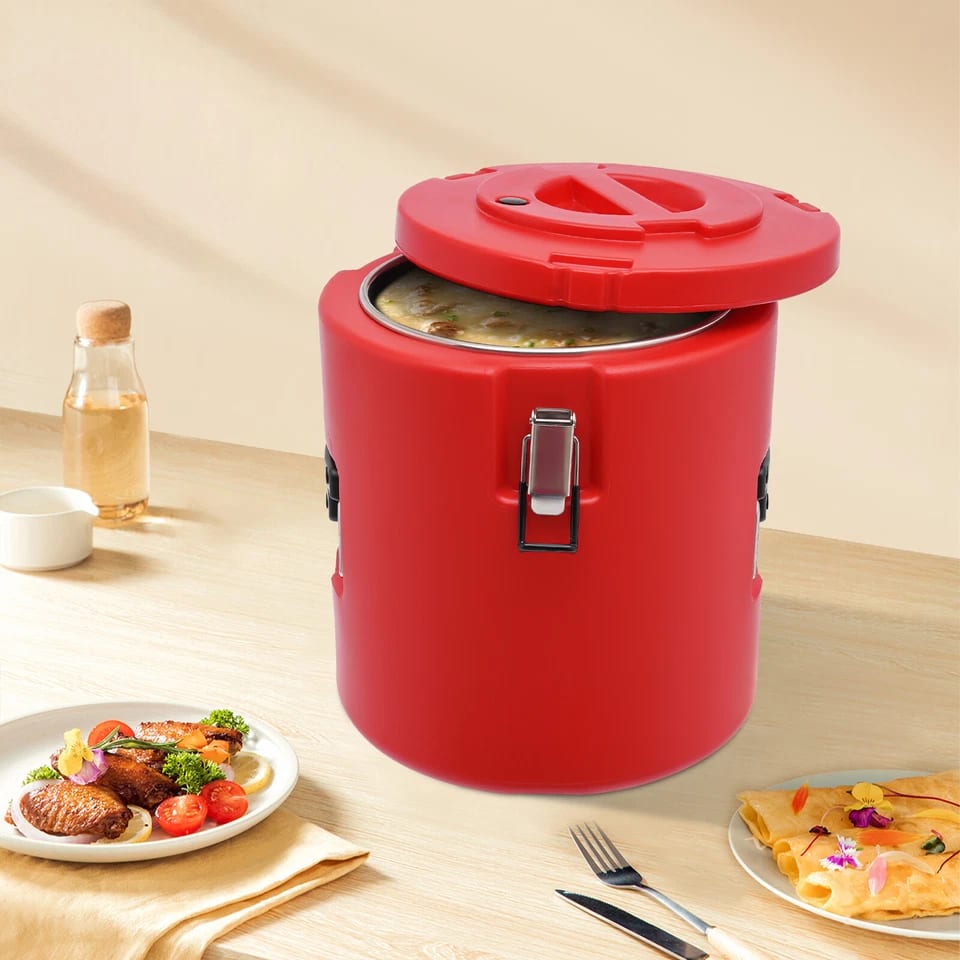 Plastic Insulation Barrel Hot/Cold - Round | Without Tap | Red — view 4