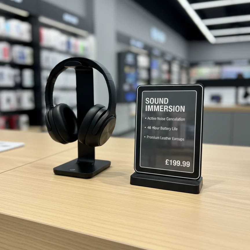 T-Type Table Display Stand | A4 — view 3