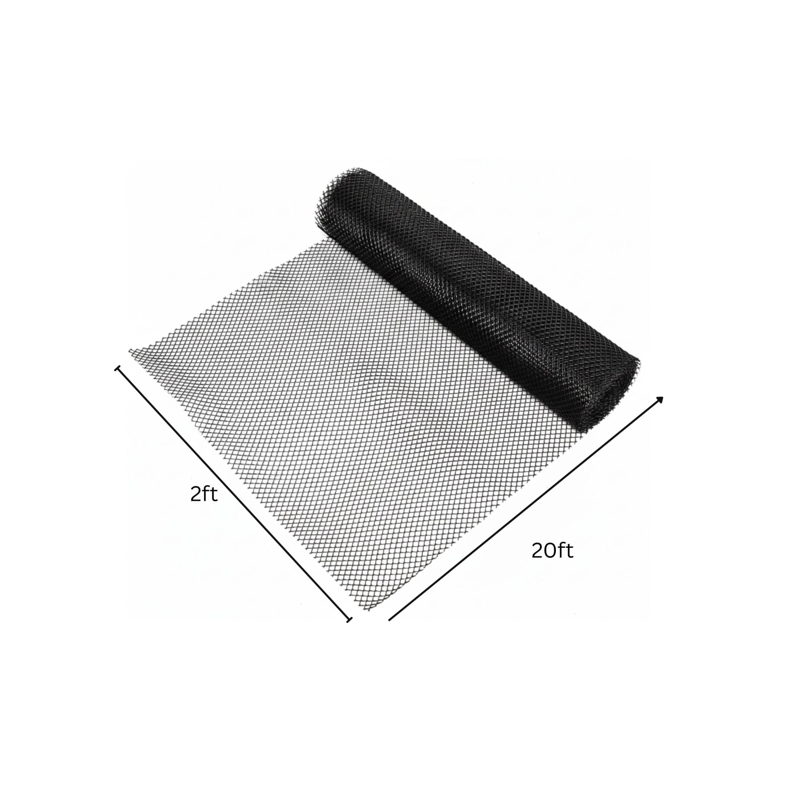 Plastic Bar Mesh Liner - Black ( 1 Carton: 2 Roles ) — view 2