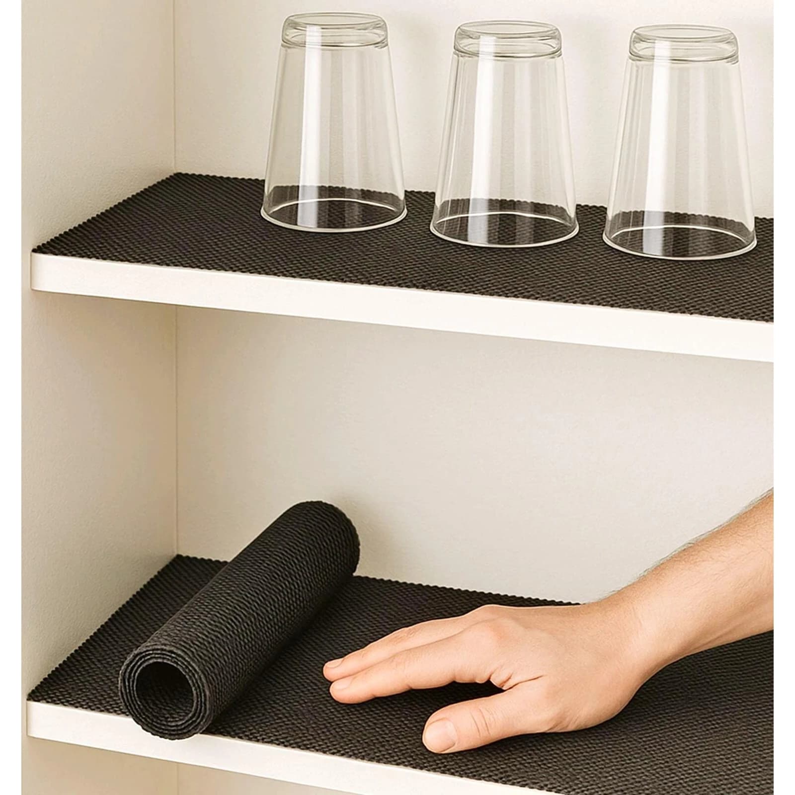 Plastic Bar Mesh Liner - Black ( 1 Carton: 2 Roles ) — view 5