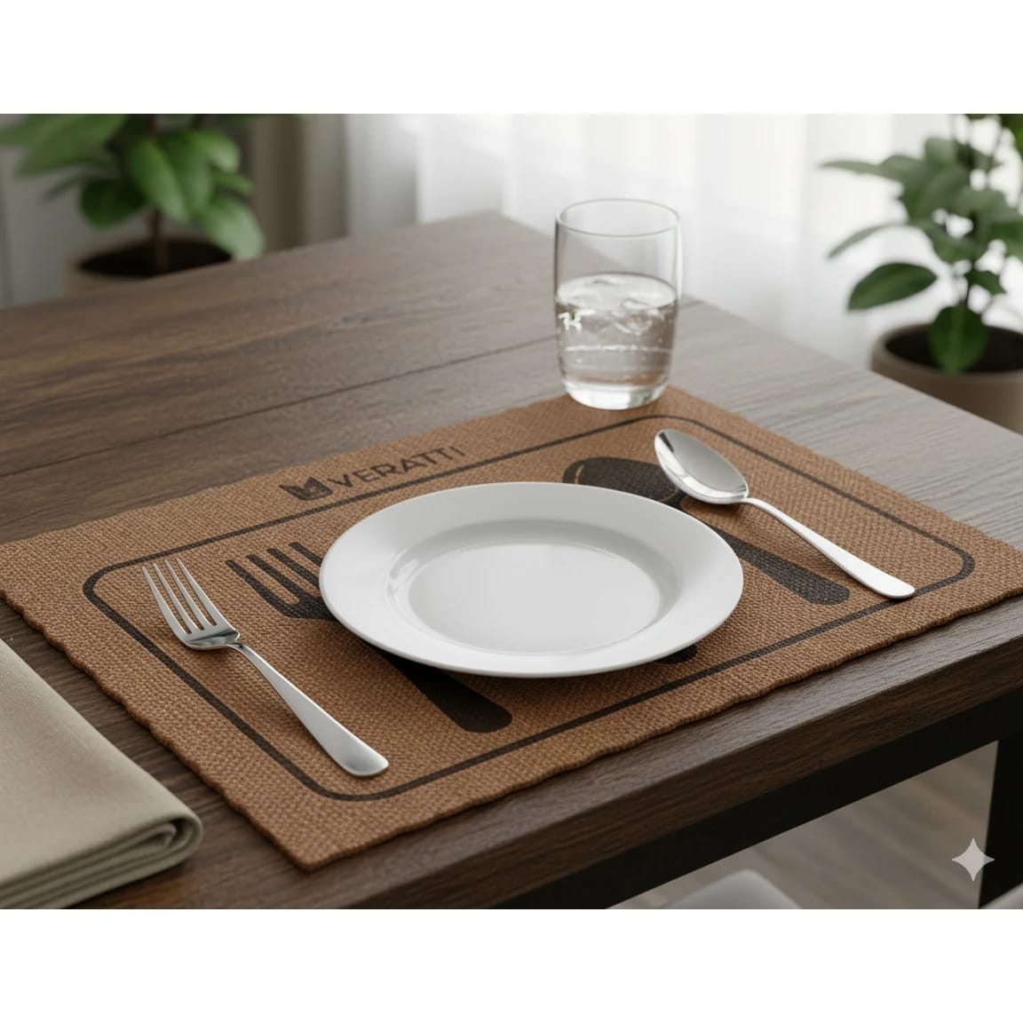 Durable Jute Table Mat - (Quantity - 6pcs) — view 3