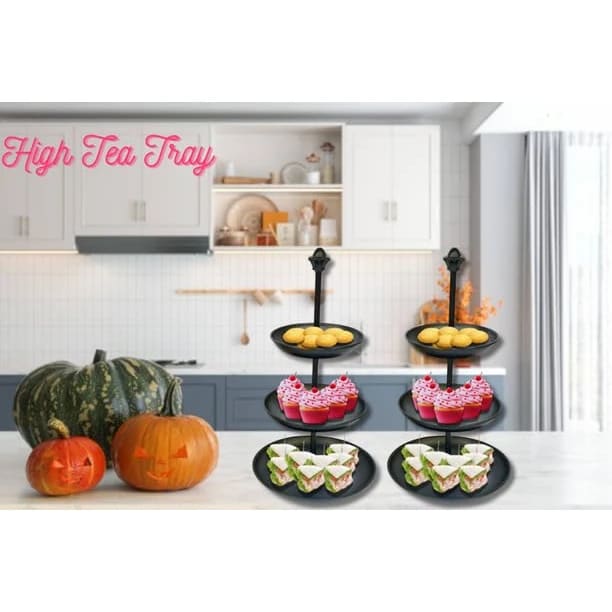 Removable 3 Layers Buffet Metal Tray — view 3