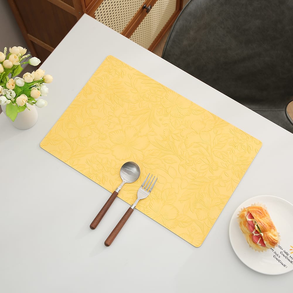 Premium Flower Design Table Mats - (Quantity: 6pcs) — view 4
