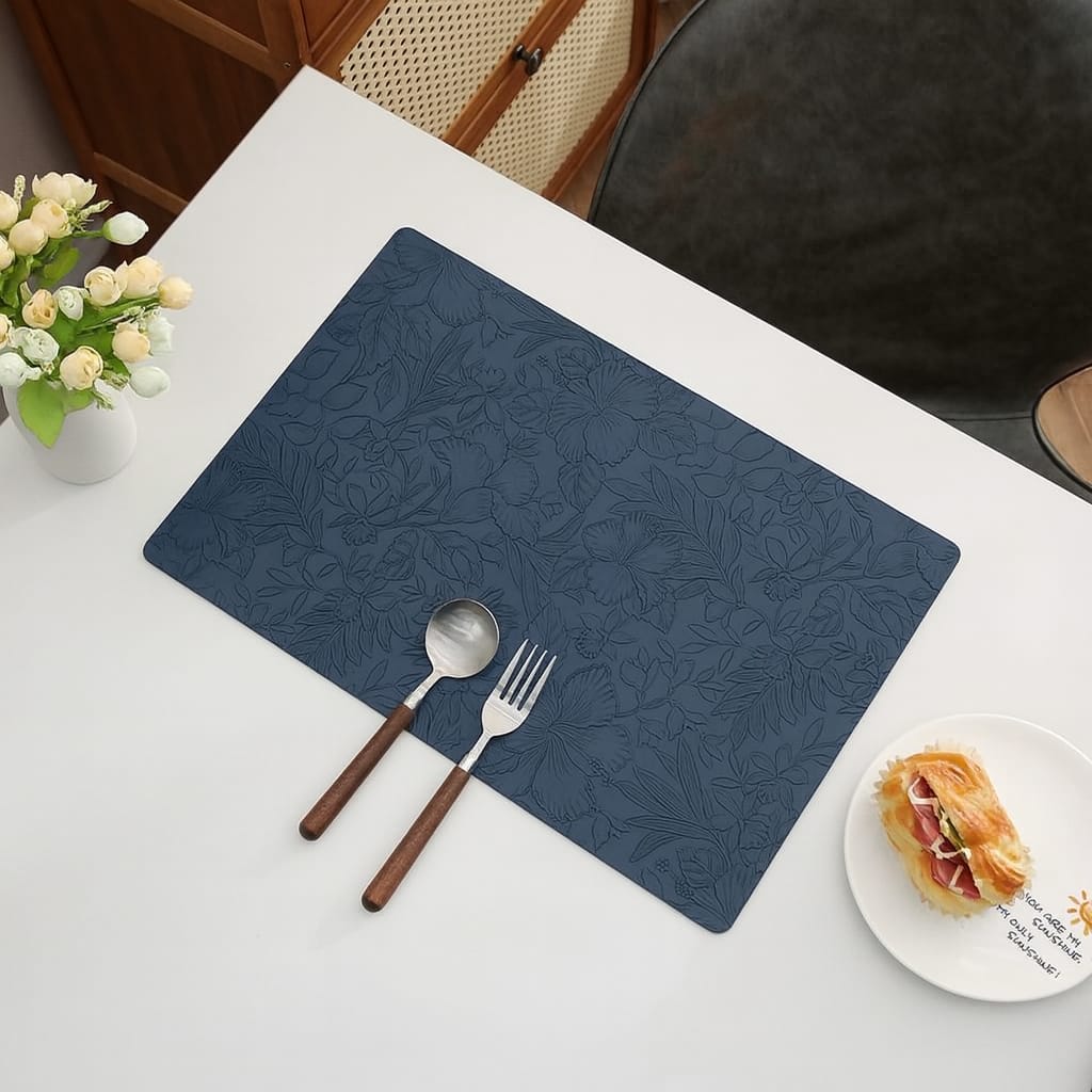 Premium Flower Design Table Mats - (Quantity: 6pcs) — view 2