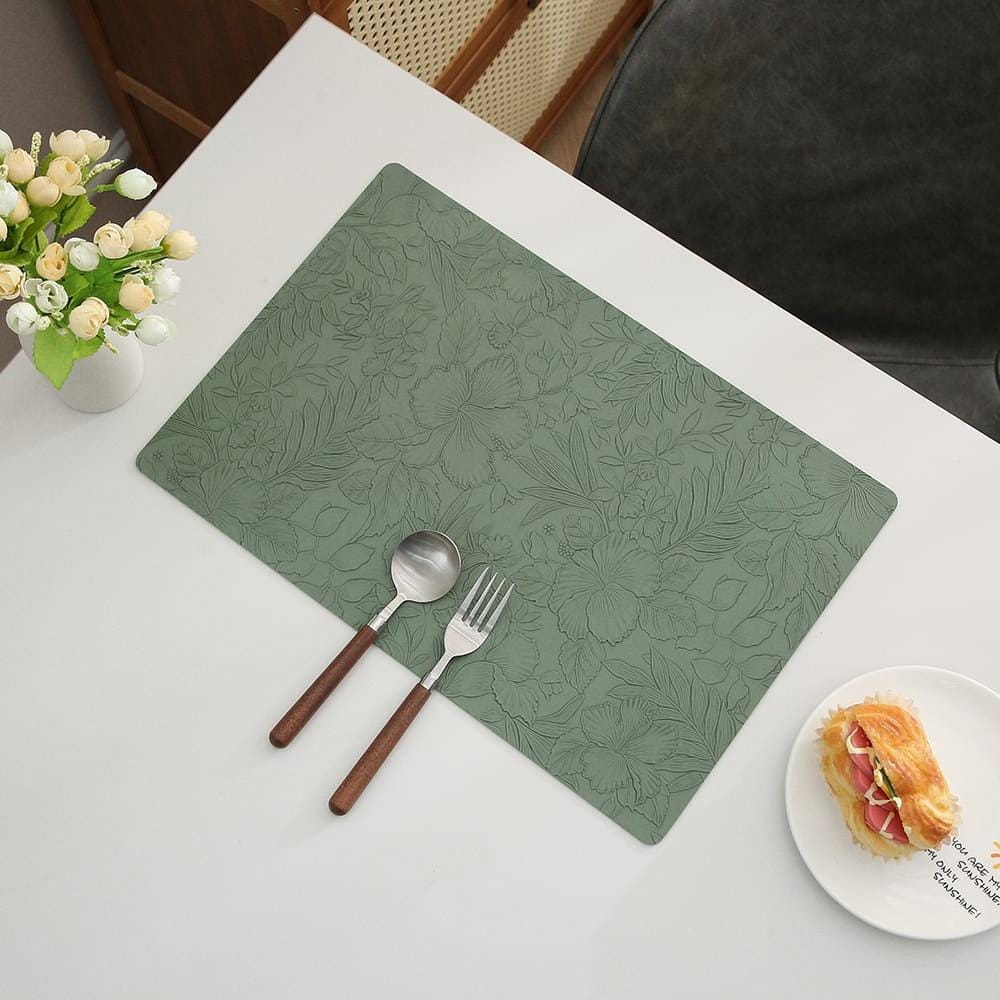 Premium Flower Design Table Mats - (Quantity: 6pcs) — view 2