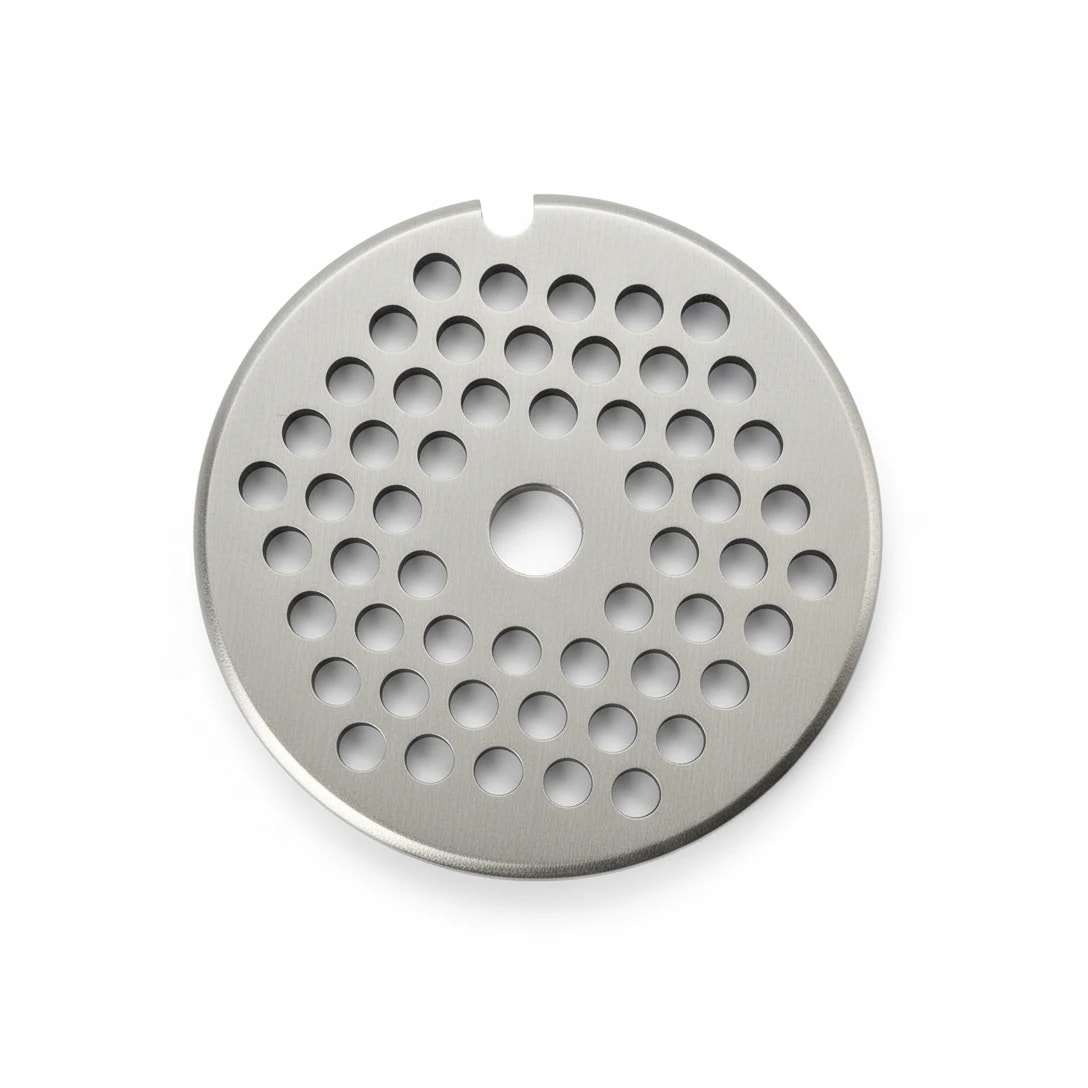 Spares for Electric Full SS Meat Mincer No.22 - Round Disc Jaali Plate with Small Holes