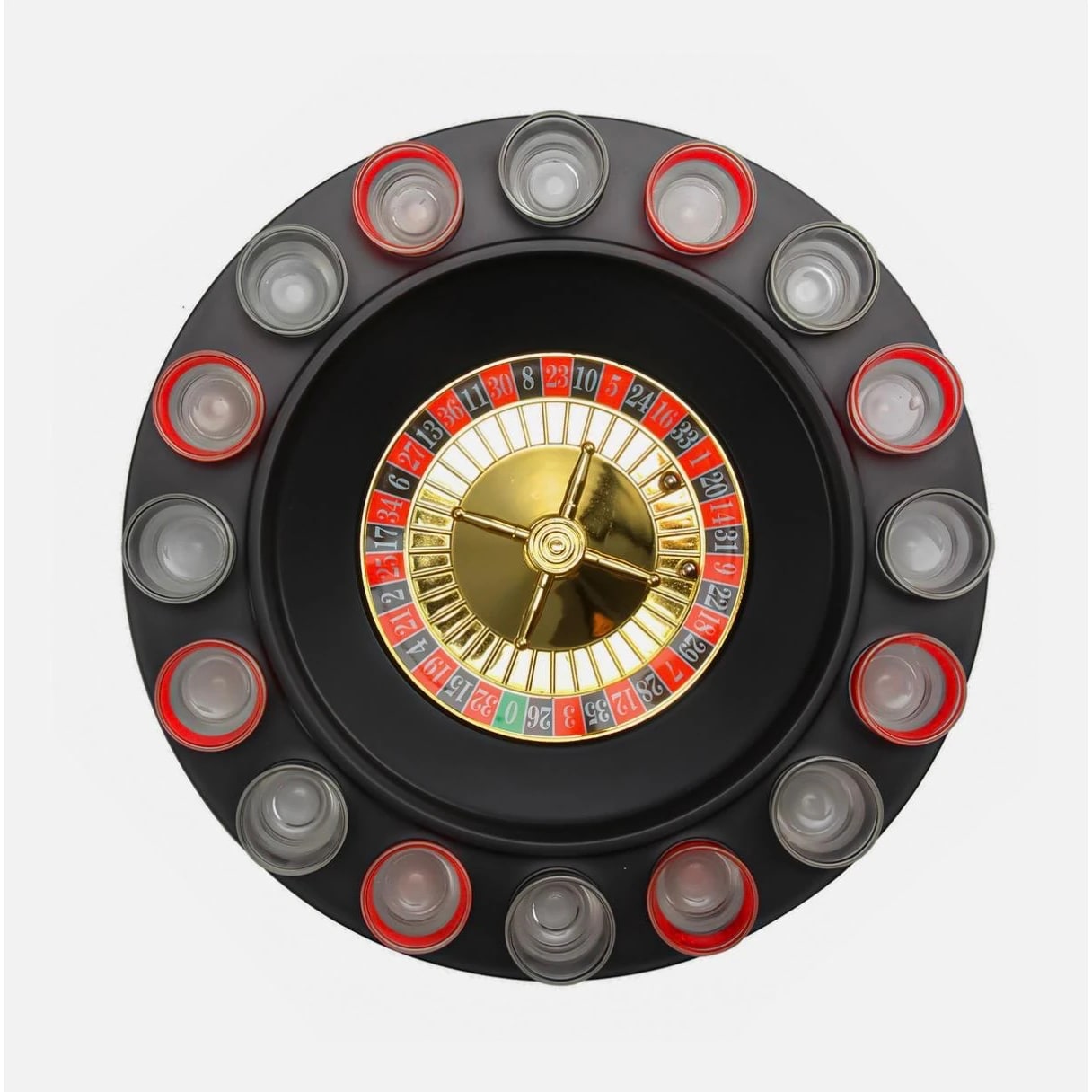 Beer Roulette Drinking Game (16 Shot Glasses & 2 Balls)