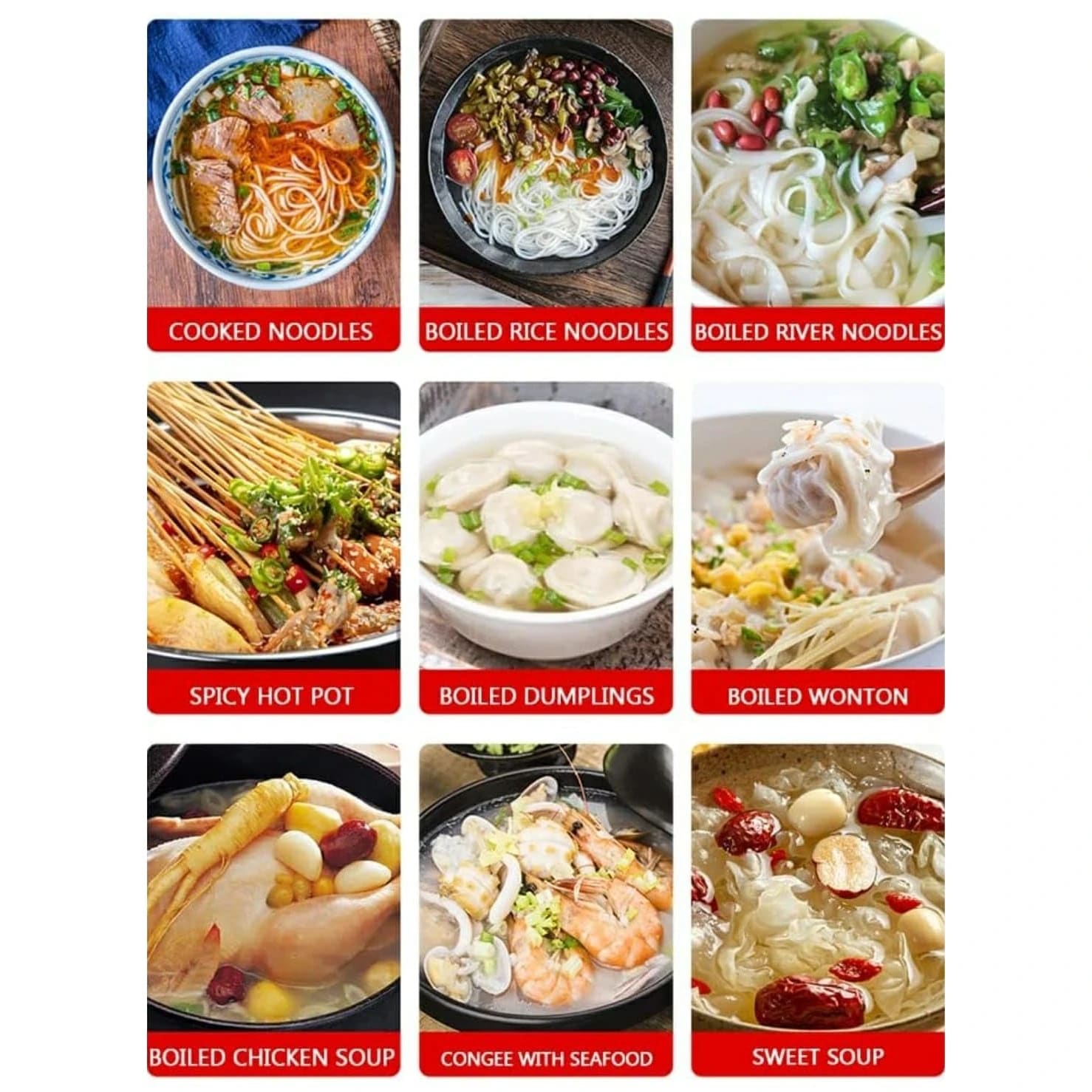 Electric 2 In 1 Deep Fryer + Noodle Boiler (8L + 8L) — view 3