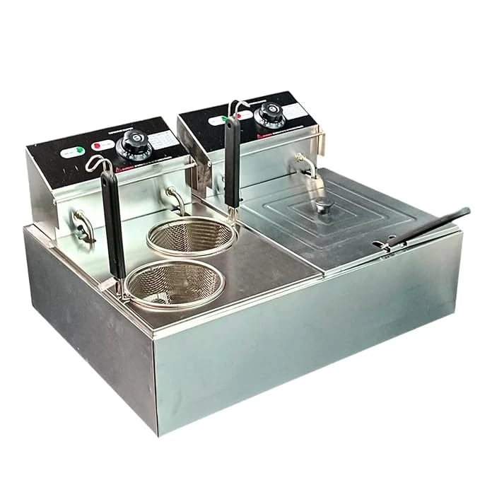 Electric 2 In 1 Deep Fryer + Noodle Boiler (8L + 8L) — view 6