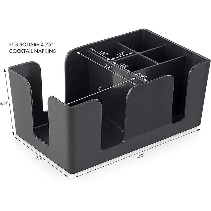 Plastic Bar Caddy - Black — view 2