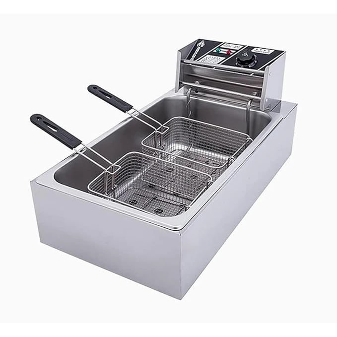 Electric Deep Fryer 16L Single Head - Vertical Compartment