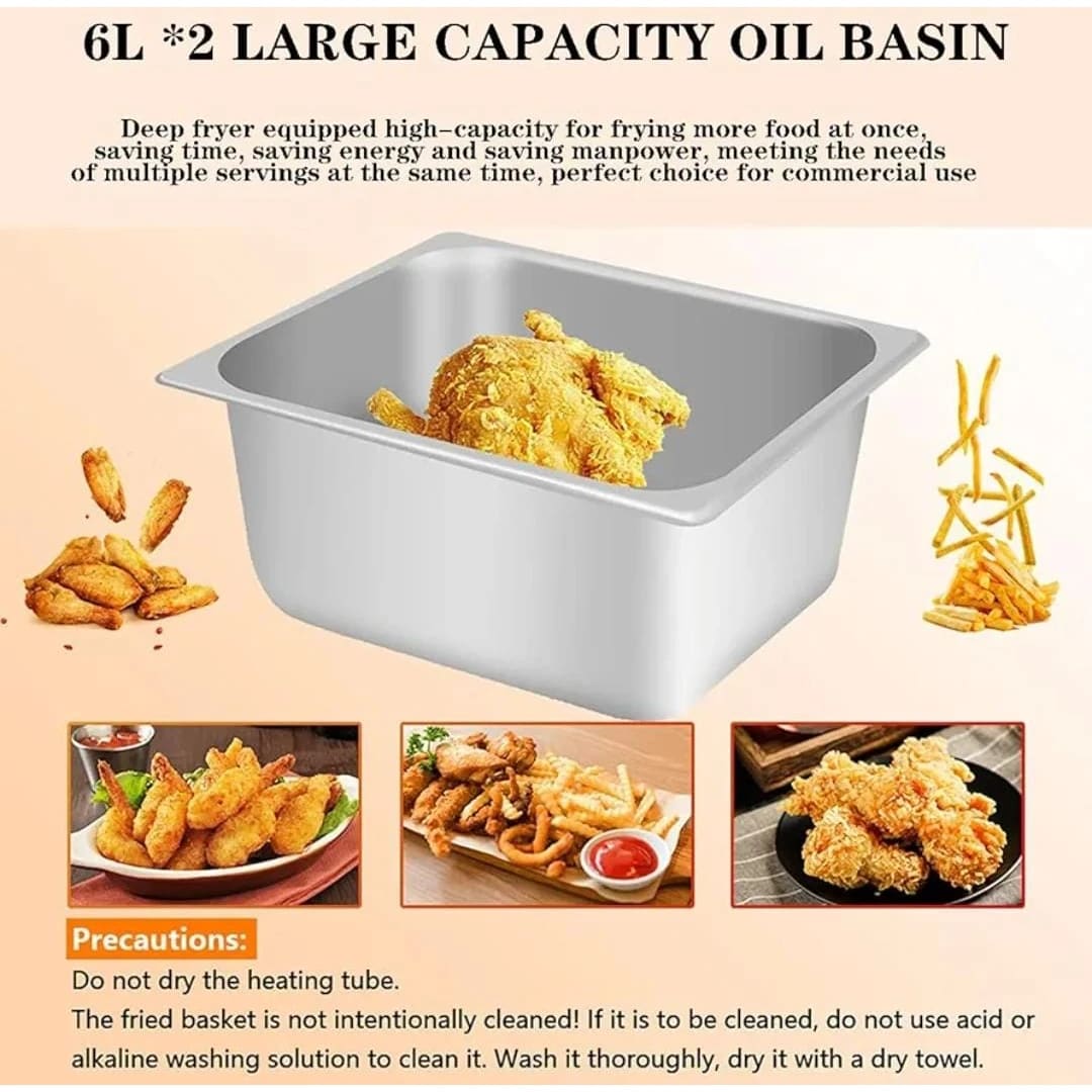 Gas Deep Fryer 8L + 8L Double Head — view 5