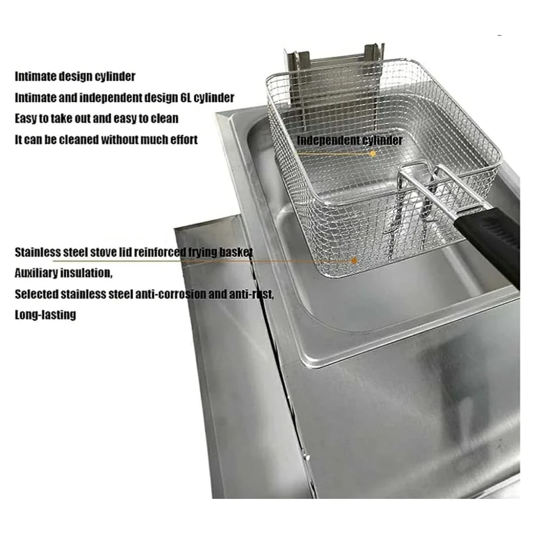 Gas Deep Fryer 8L Single Head — view 4