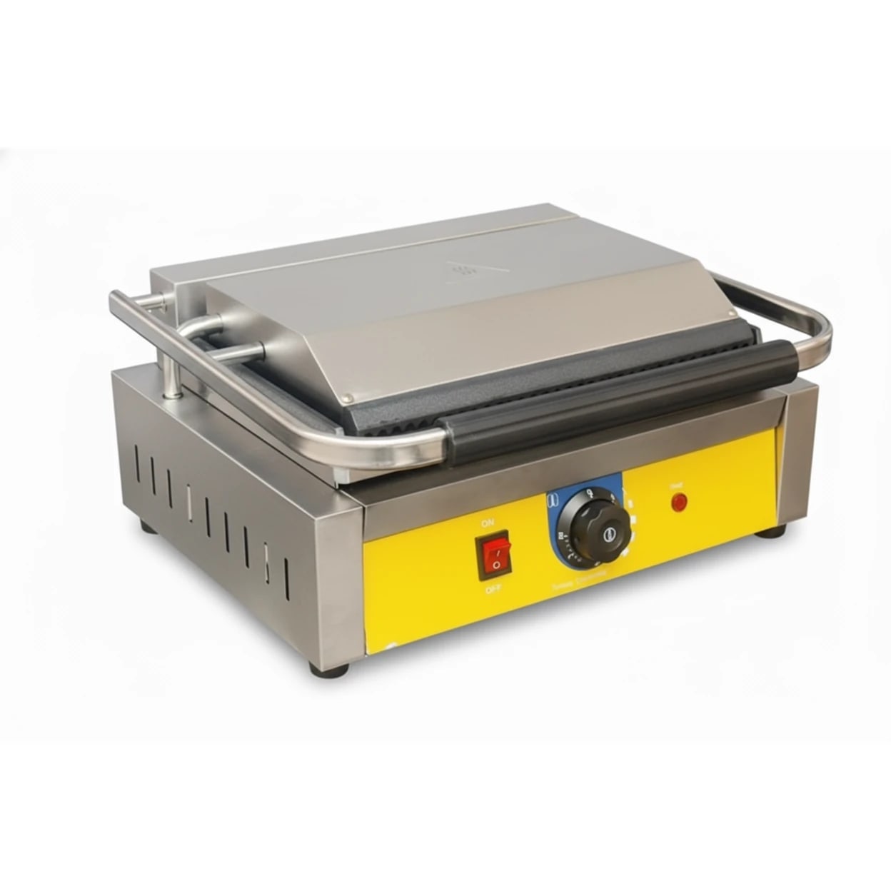 Electric Panini Griller - Grooved + Plain Bottom Plates (Grill Area: 36x24cm) — view 4