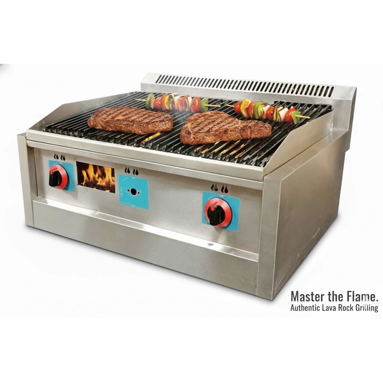 Gas Charcoal Lava Grill (Grill Area: 60x42cm) — view 3