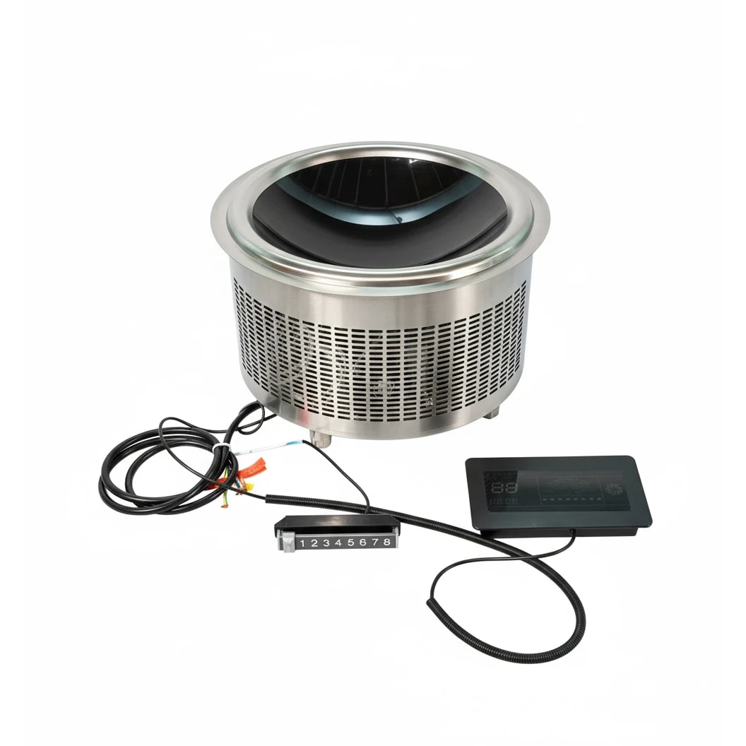Veratti Full SS Premium Induction - 400 | 8000W | Round | Wok Base | Digital Model