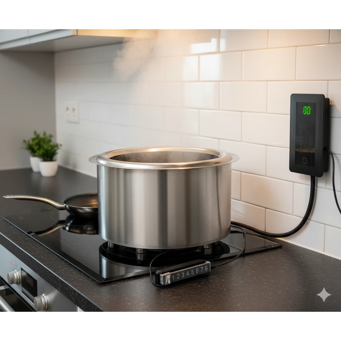 Veratti Full SS Premium Induction - 400 | 8000W | Round | Wok Base | Digital Model — view 4