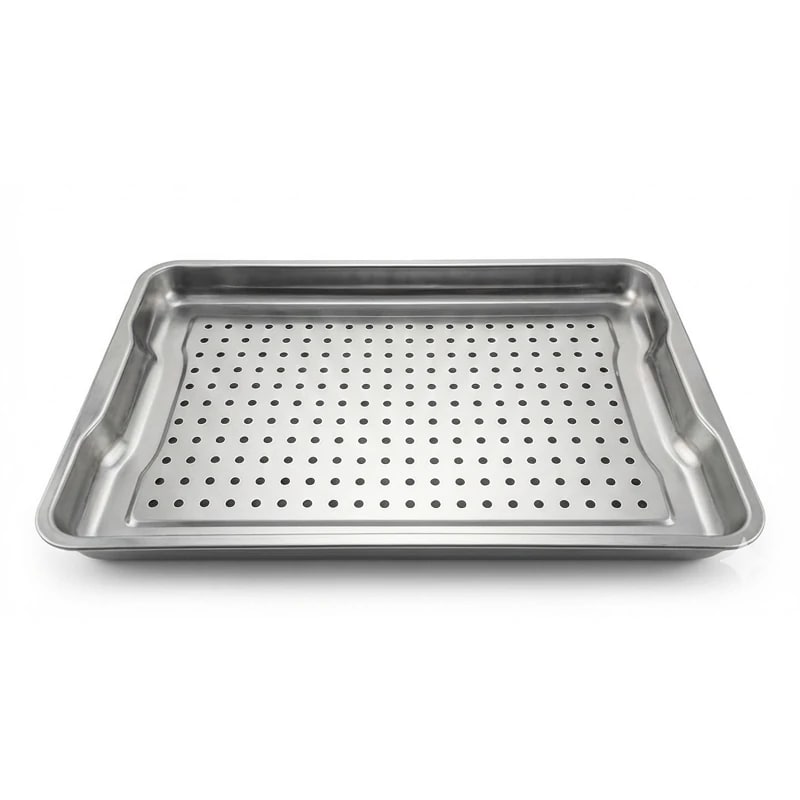 SS Perforated Baking Tray with Side Ears - 60x40cm